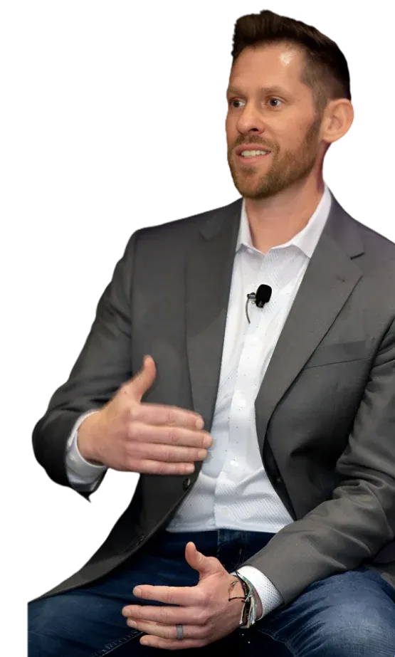 Cody Bramlett, founder of Waddle Bear Media, seated and talking